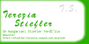 terezia stiefler business card